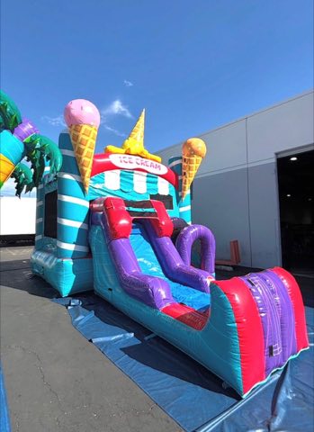 Ice Cream Bounce House Combo rental