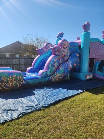 Mermaid Bounce House Combo rental