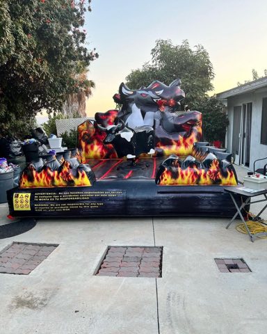 Fire Flame Mechanical Bull rental