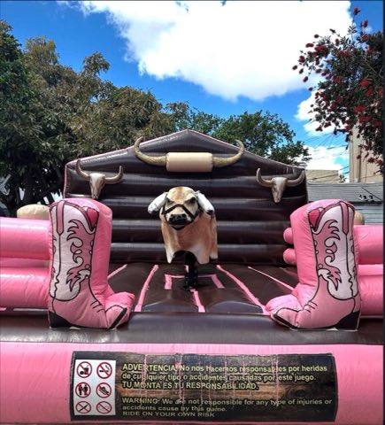 Pink Cowgirl Mechanical Bull rental
